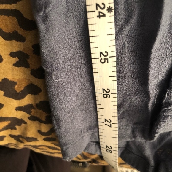 Onia size XS slate blue CHLOE high slit wide leg pant elastic waist pockets - Picture 9 of 16